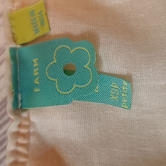 Farm Rio Anthropologie Havanna Cotton Floral Bobbles Midi Maxi Dress XS Petite - Picture 13 of 16